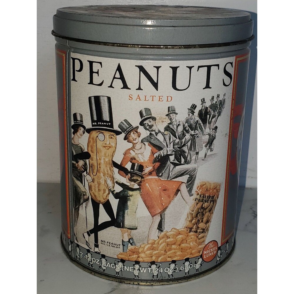 VINTAGE 1989 PLANTERS LIMITED EDITION SALTED PEANUTS COLLECTIBLE TIN